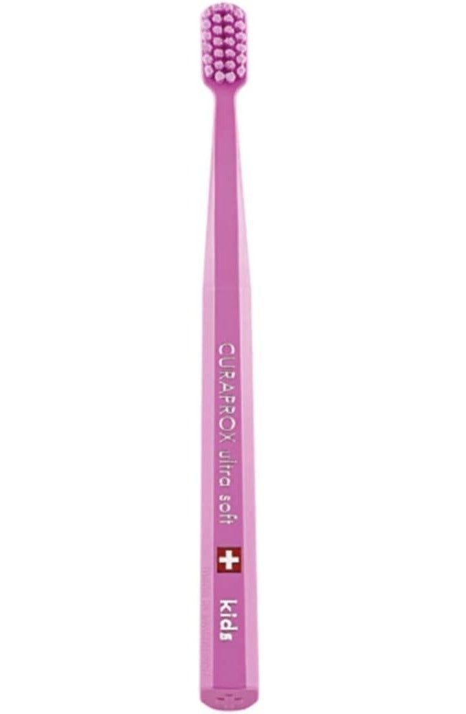 CURAPROX Ultra-Soft Toothbrush For Kids - Pink 1 Pc - Image 2